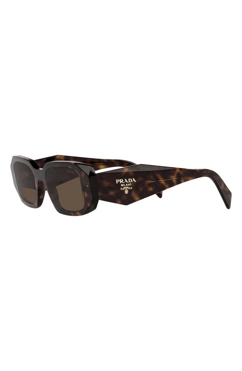 prada runway brille|Prada Runway 49mm Rectangular Sunglasses .